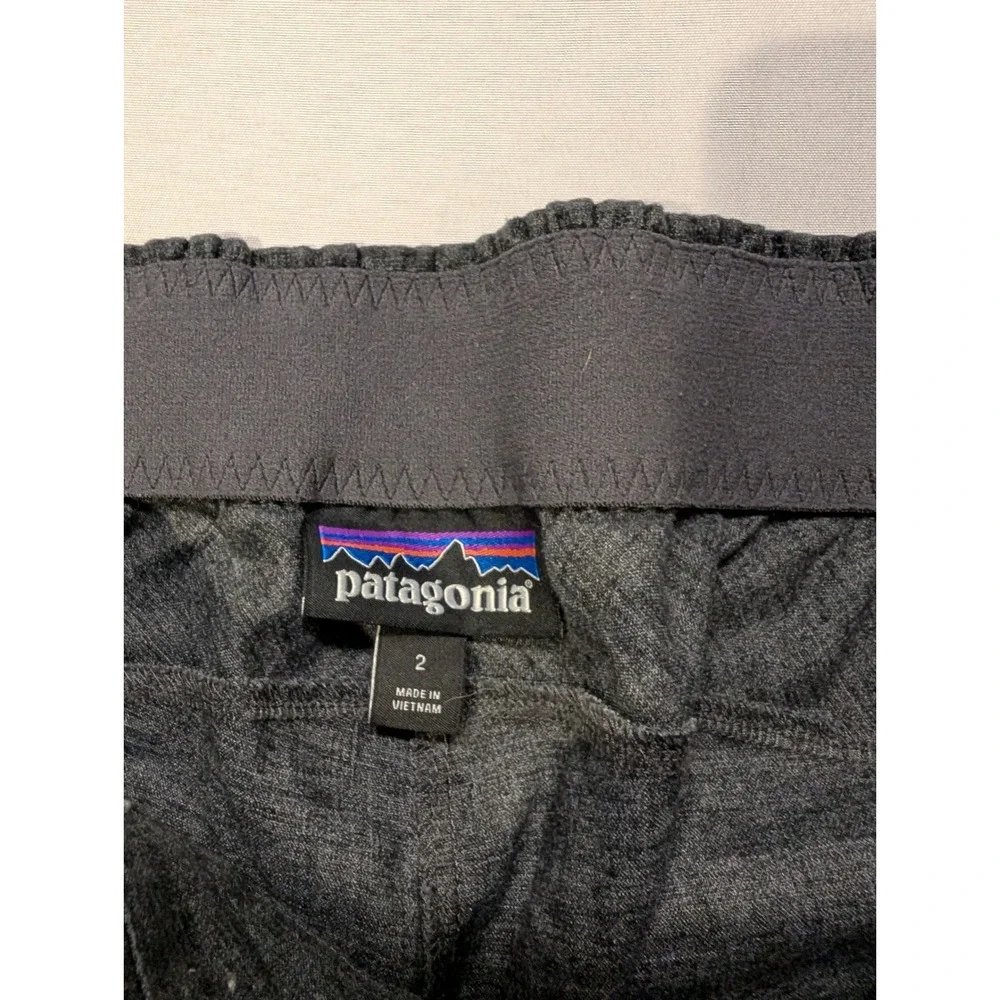 Patagonia Hemp Blend Womens Size 2 Grey Joggers Sweatpants Spring Breathable - Picture 4 of 8